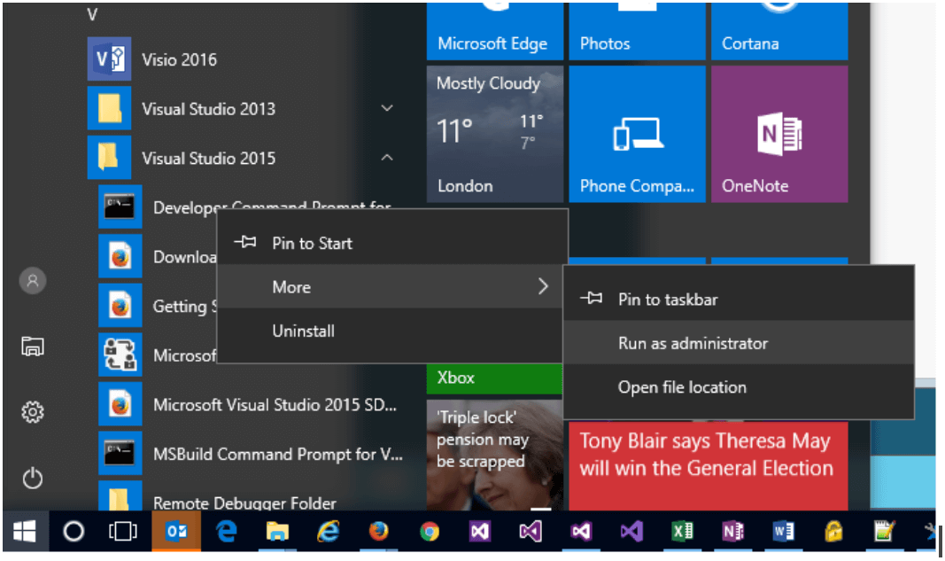 Run the programme as an Administrator